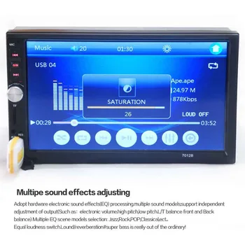 

7 Inch Car Stereo Mp5 Player Touch Screen 2din HD Rear Camera Car MP5 Full Viewing Angle High-definition Screen Bluetooth Radio