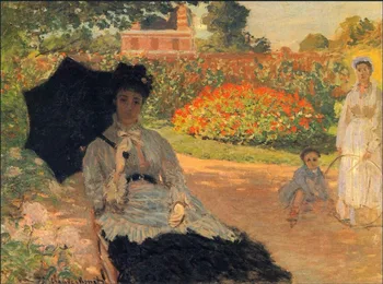 

High quality Oil painting Canvas Reproductions Camille Monet in the Garden (1873) By Claude Monet hand painted
