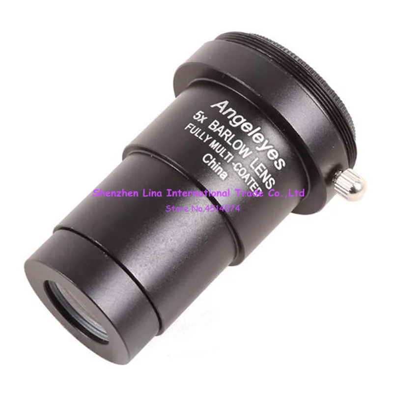 

Angeleyes Metal 5X Extender Barlow Mirror Telescope Double 1.25 Inches Universal 5X Barlow Lens Black Color AngeleyesBlack5X