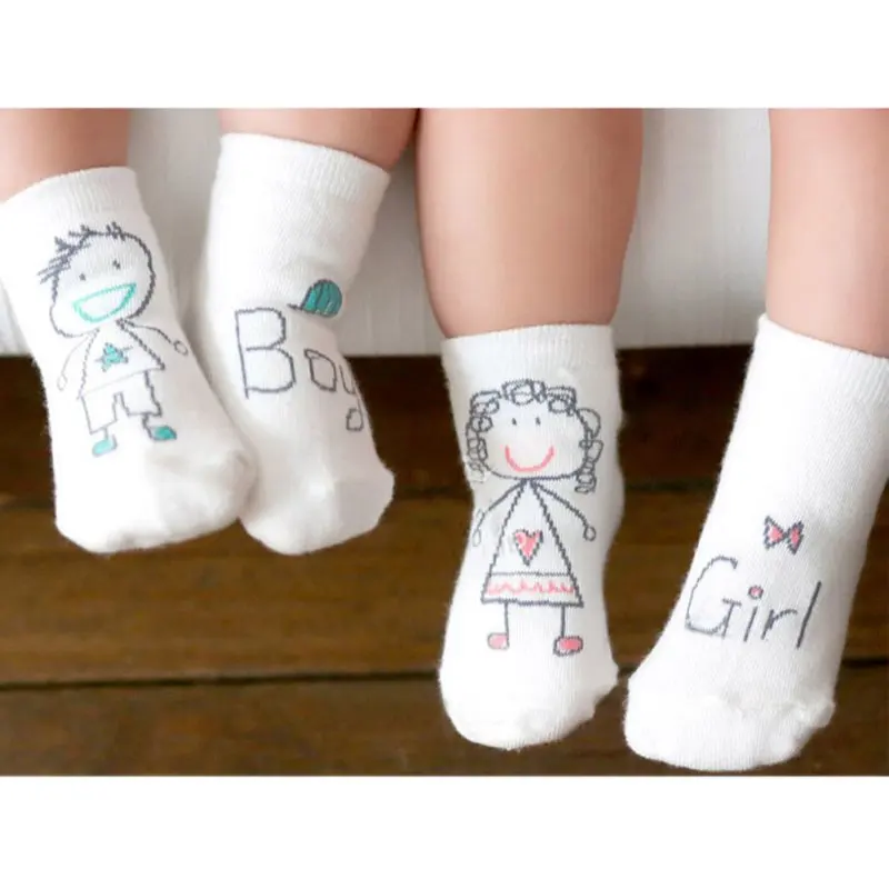 

1Pair Girl Boy Baby Infant Kids Foot Sock Soft Non-slip Boot Cuff Slippers Socks