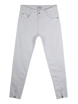 

White pants with pearls