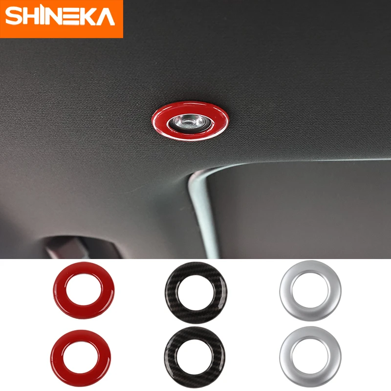 Внутренние молдинги SHINEKA для Dodge Challenger 2014 + ABS крыша автомобиля лампа чтения