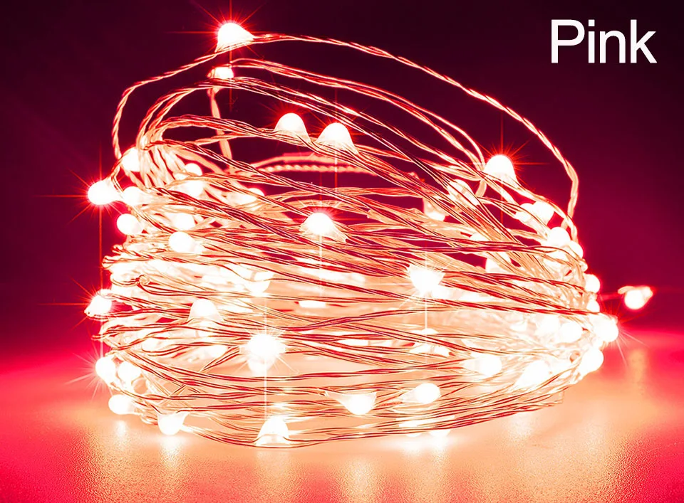 СВЕТОДИОДНЫЕ гирлянды 2 м 10 м 5 м 5 в с питанием от USB водонепроницаемый теплый белый RGB медный провод Рождественская Свадебная вечеринка гирлянда Сказочный свет