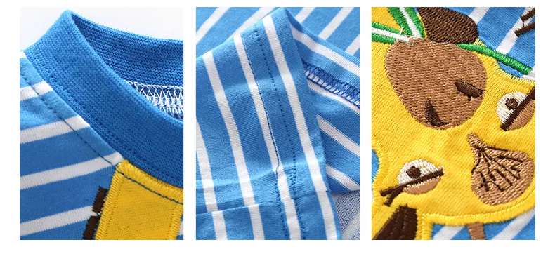 2017 New Brand top quality kids clothing summer boys short sleeve O-neck t shirt Cotton embroidery cartoon striped tee tops HTB1IafGQFXXXXafaXXXq6xXFXXXl - 2017 New Brand top quality kids clothing summer boys short sleeve O-neck t shirt Cotton embroidery cartoon striped tee tops