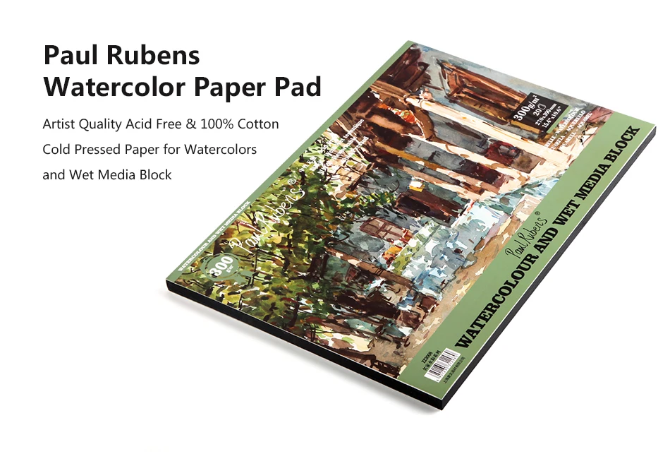 Paul Rubens 300g/m2 кисти для акварели Бумага 20 листов ручная роспись водорастворимый книги для акварельной живописи товары для рукоделия