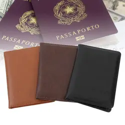 Искусственная кожа Обложка для паспорта с кредитной картой чехол для смартфона с держателем чехол Porte Carte Bancaire Etui Carte Bancaire