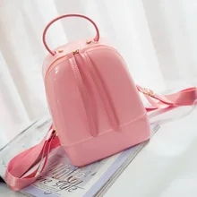 Candy Color Summer Jelly Backpacks Waterproof PVC School Bags Plastic Silicone Women Shoulder Bags Backpack