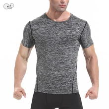 Спортивная одежда для мужчин s Skin Tight Короткий рукав спортивный топ Бодибилдинг Фитнес Мужская компрессионная футболка быстросохнущая спортивная рубашка для бега