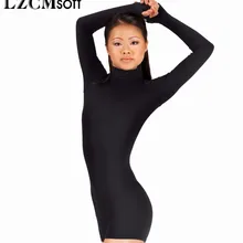 LZCMsoft, для взрослых, лайкра, спандекс, с длинным рукавом, бикетарды для женщин, гимнастика, танец, короткие штаны, для девочек, балетная одежда, танцевальная одежда, стрейчевый костюм