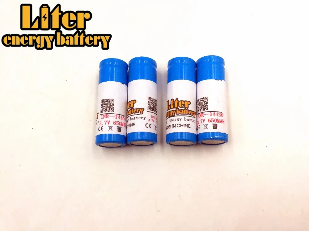 

14430 Battery 3.7 V 650mAh li-ion Rechargeable Battery Batteries For Landscape Lighting