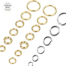 Atacado produção de joias colar conector, anéis de pular, links, ganchos, fechos de aço inoxidável para pulseira, cordão, encantos