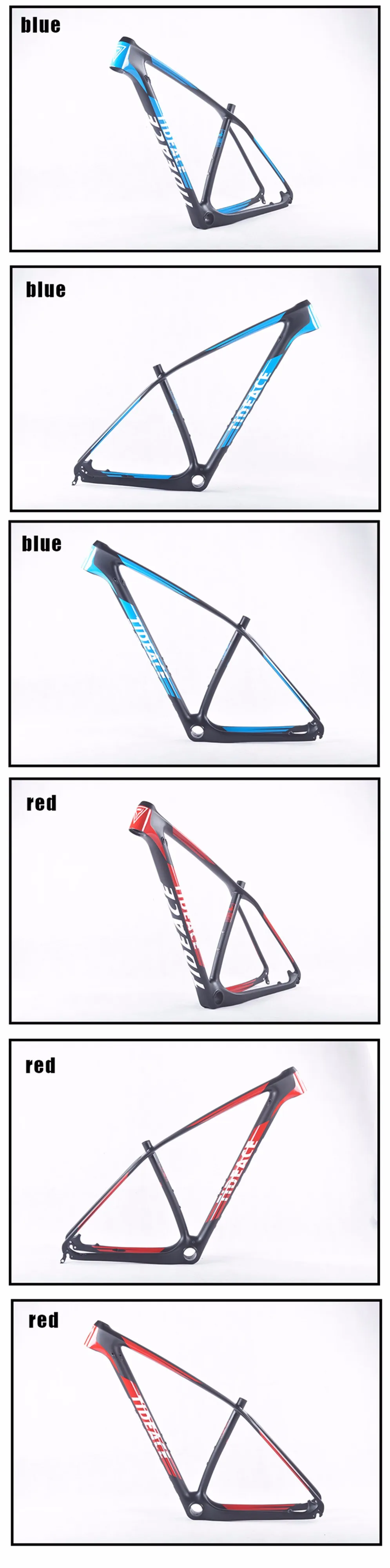 Cheap UD or black 29er carbon frame Chinese MTB carbon frame 29er 27.5 carbon mountain bike frame 650B disc carbon fiber frame 29 4