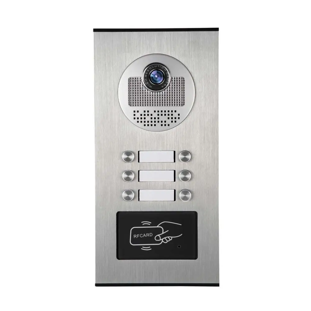 Металлический Чехол smartyaba, водонепроницаемый, для улицы, RFID, управление доступом, дверной звонок, домофон, камера для квартиры, видео, домофон, дверной телефон, комплект - Цвет: 530x6