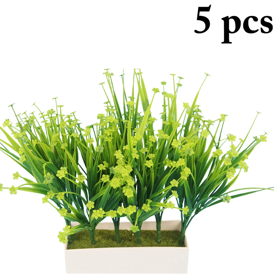 

Искусственный цветок, декоративная трава, искусственный цветок, искусственное растение для домашнего декора, Лидер продаж, 5 шт.