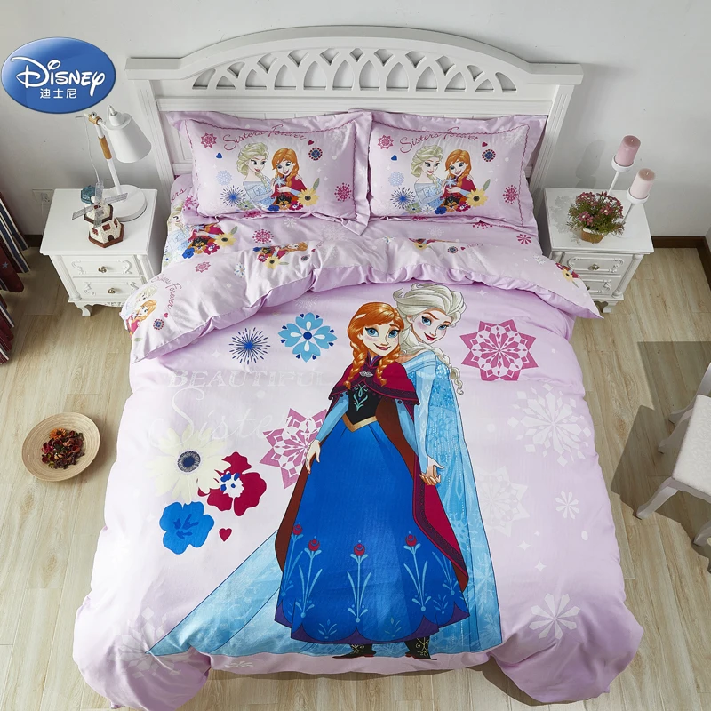 Discounts Disney Elsa Anna Princess Snowflake Duvet Cover Set