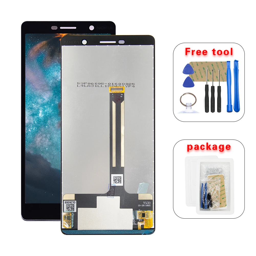 Kopen Voor Nokia 7 Plus Lcd Touch Screen Glass Panel Digitizer Vergadering Met Gereedschap