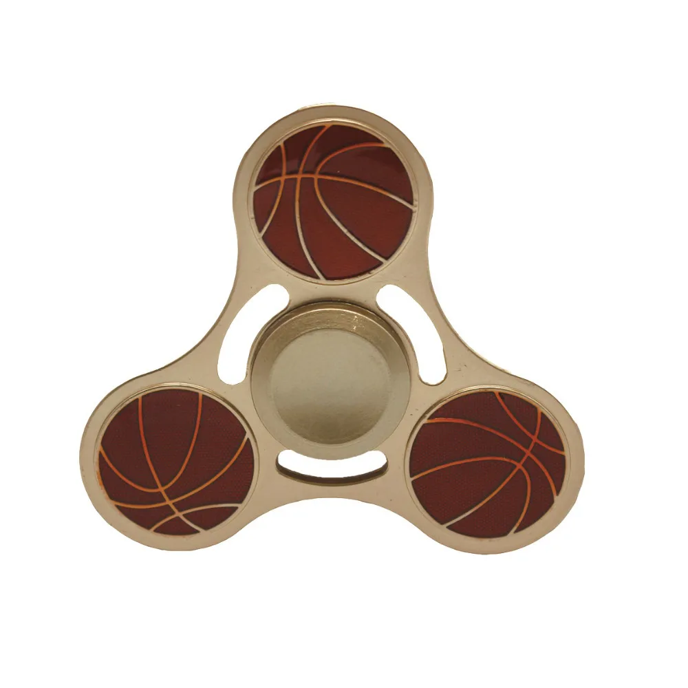 1pcs Metal Basketball Soccer Wheel EDC Hand Finger Spinner Handspinner