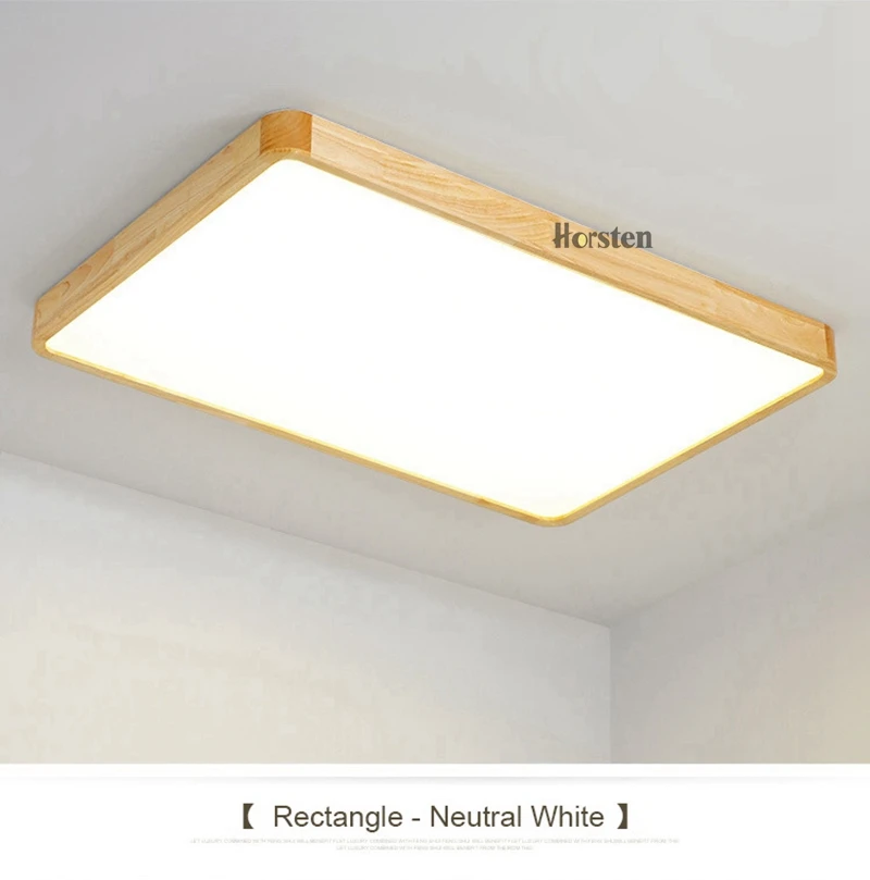 Nordic Simple Modern OAK Wood Ceiling Lamp Ultra thin Japanese LED Ceiling Lights For Bedroom Living Room Kitchen Study Balcony (16)
