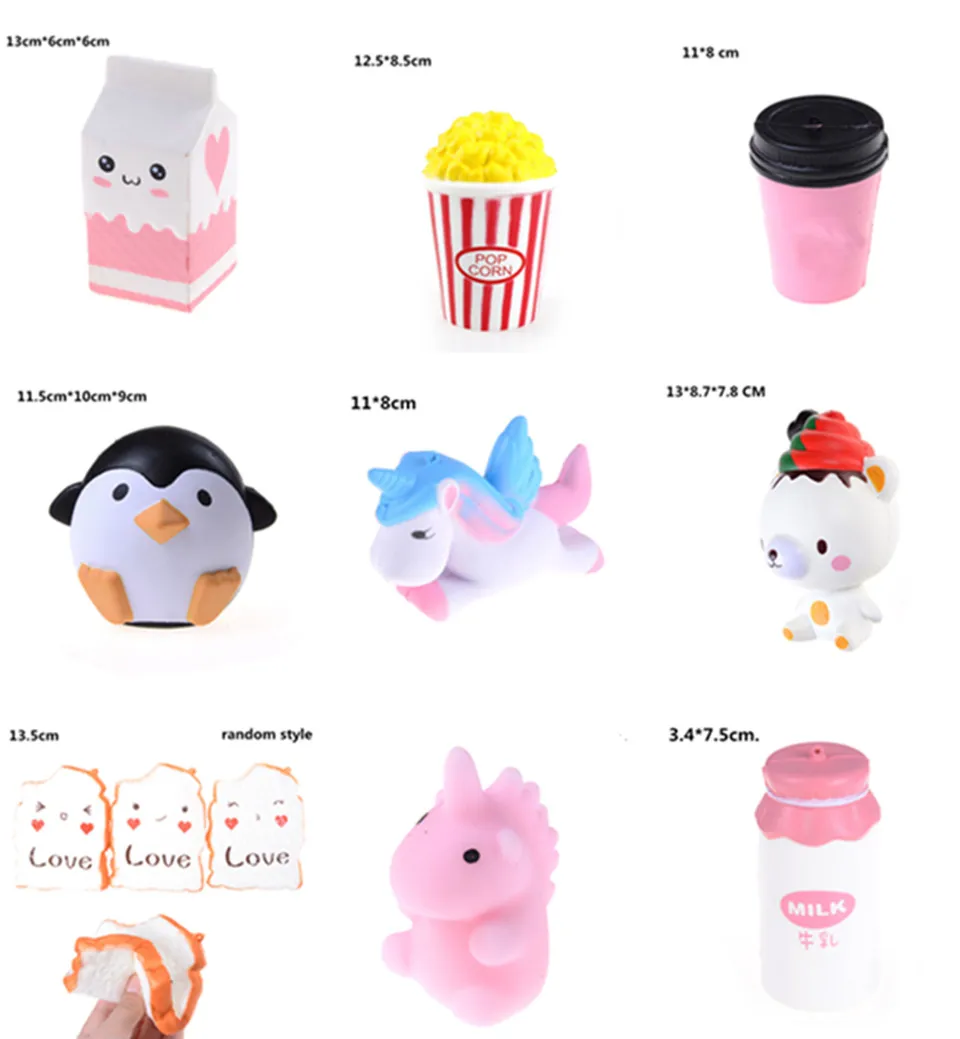 

Novelty Squeeze Ice Cream Milk box Squishy Charm Slow Rising Scented kawaii Simulation food Anti-stress Toy for Kid Adult Toy