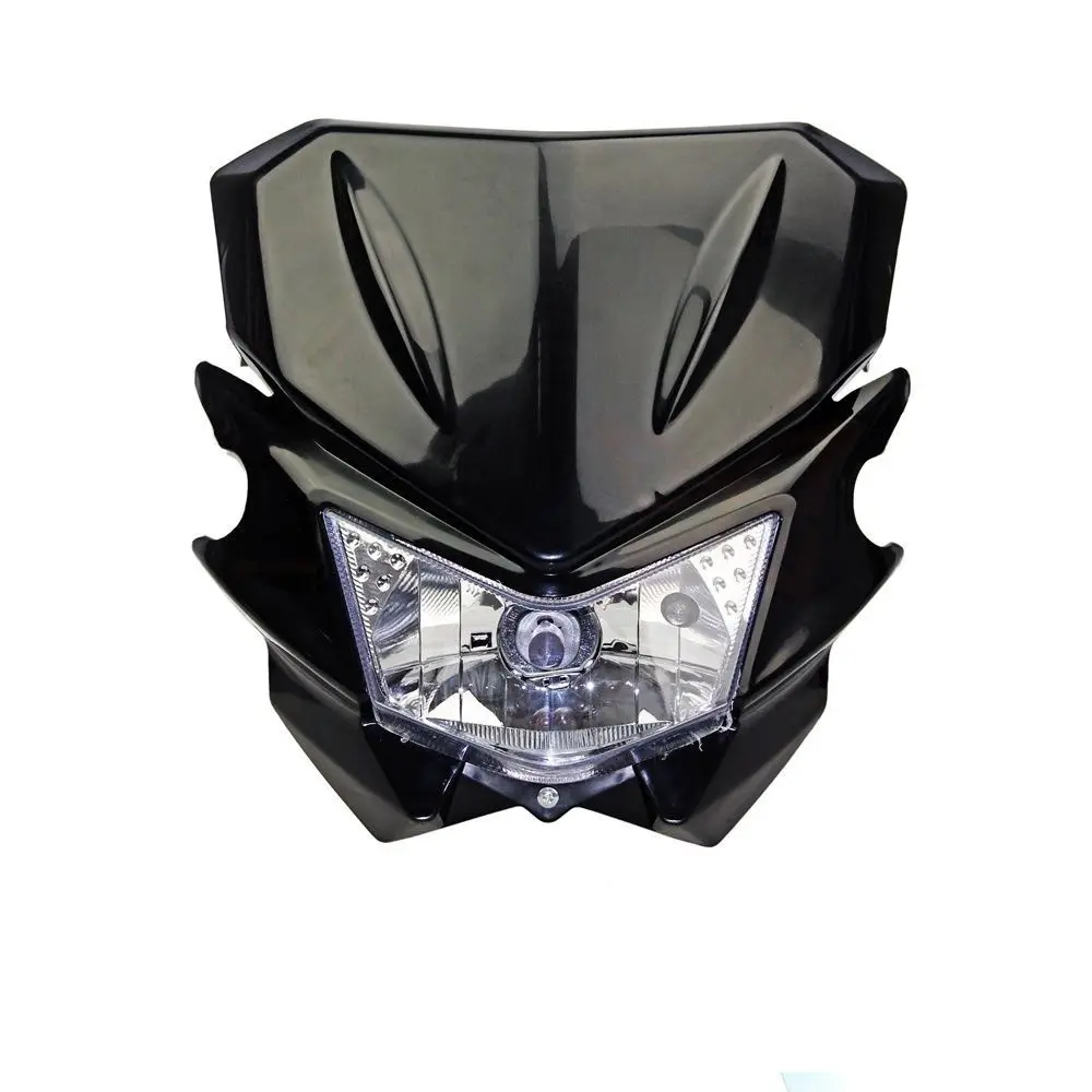 Universal Motorcycle Street Fighter Headlight Fairing Headlamp For