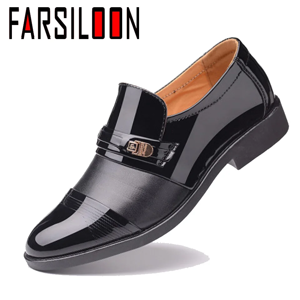 

Men's Business Shoes SliP-On Loafers Artificial Leather Male Shoes Comfortable Breathable Clasic Autumn Shoes BG005