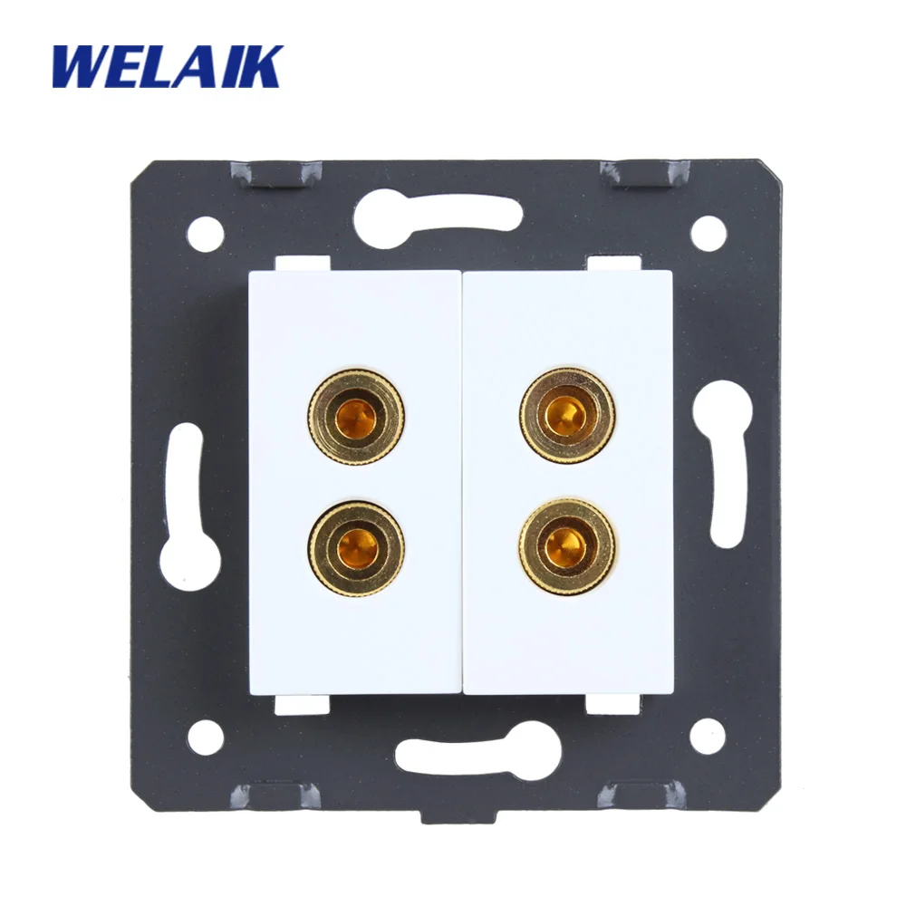 2speaker socket WELAIK A82SOW/B стандарт ЕС запчасти сделай сам настенный динамик розетка без