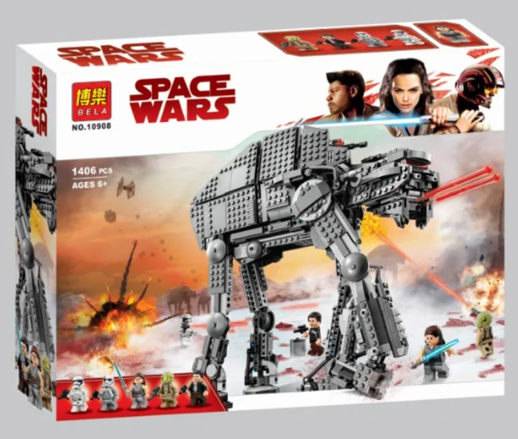 

Bela 10908 Star Wars Series First Order Heavy Assault Walker Building Block 400pcs Bricks Toys Compatible With Legoings 75189