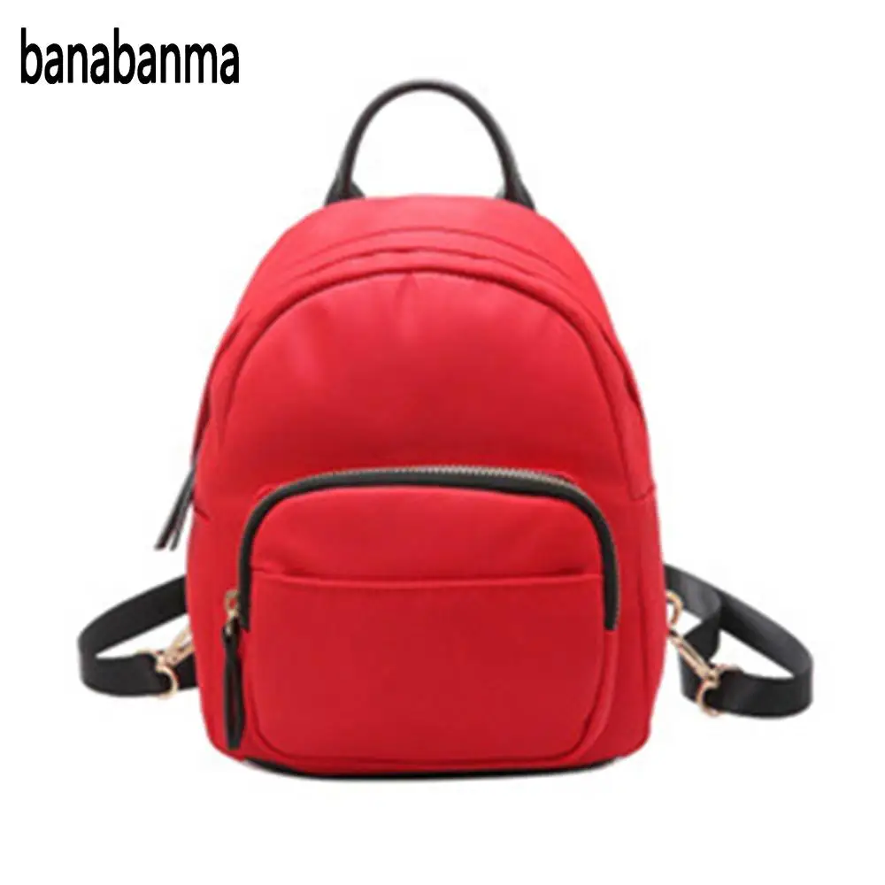 banabanma Fashionable Nylon Waterproof Backpack Stitching Leisure