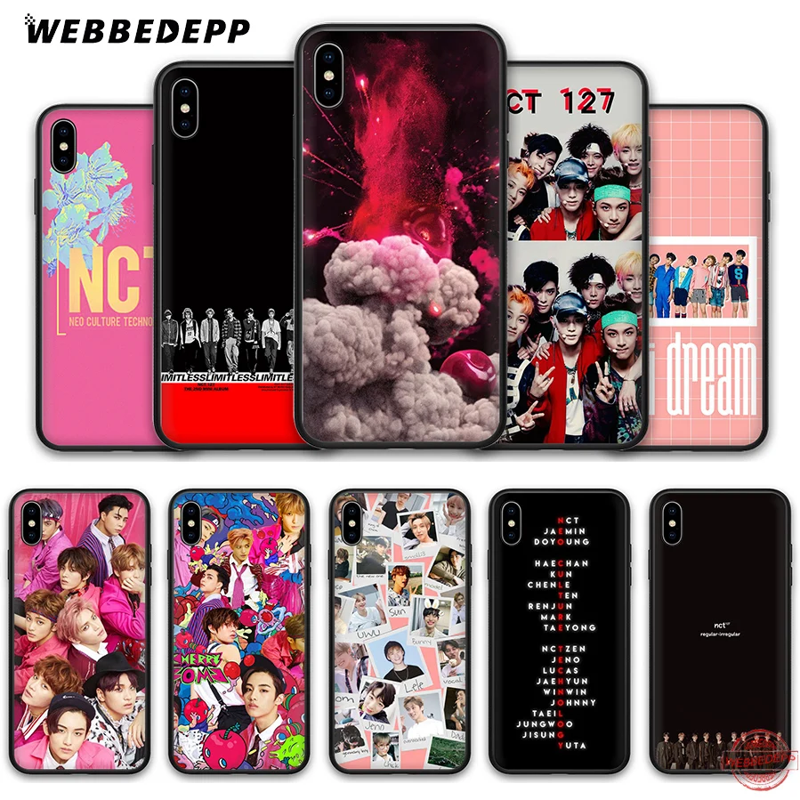 WEBBEDEPP NCT 127 Kpop мальчик группа милый мягкий силиконовый чехол для iPhone 8 7 6S 6 plus 11 Pro XS