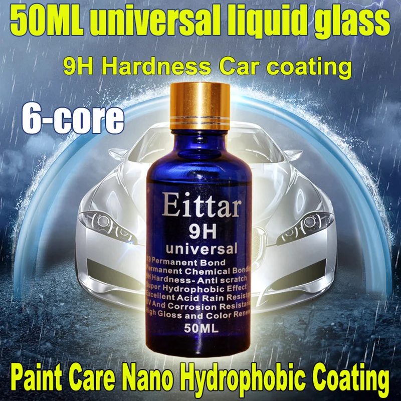 

9H 6-core Car Oxidation Liquid Ceramic Coat Super Hydrophobic Glass Coating Polysiloxane Nano materials Care Multicolor paint