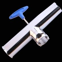 Marine Boat 1-5/8Rod Holder Adjustable Stainless Clamp On Fishing Rod Holder marine boat fishing tackle stainless steel clamp on fishing rod holder adjustable for 7 8 1