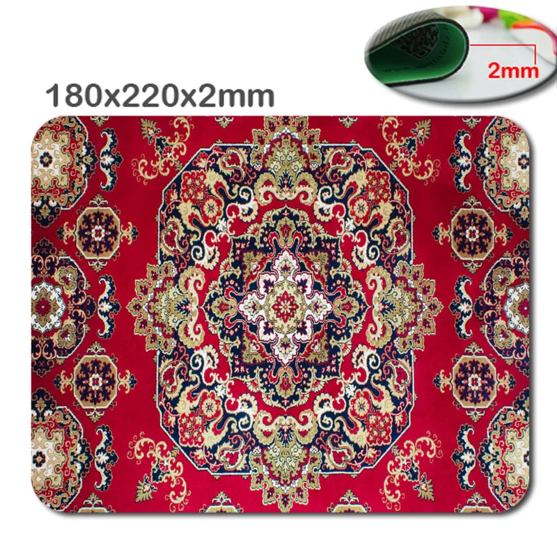 Red flower Persian carpet professional high speed custom games antiskid