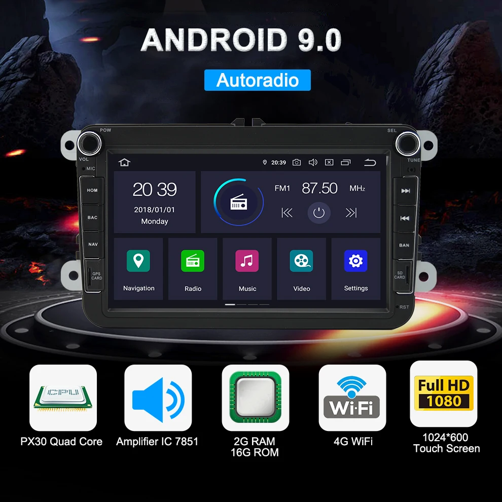 Top AUTOTOP 2Din Android 9.0 Car Multimedia Radio Player For Volkswagen Passat Golf Polo Tiguan Octavia Rapid Fabia Car DVD GPS Navi 0 Top AUTOTOP 2Din Android 9.0 Car Multimedia Radio Player For Volkswagen Passat Golf Polo Tiguan Octavia Rapid Fabia Car DVD GPS Navi 0