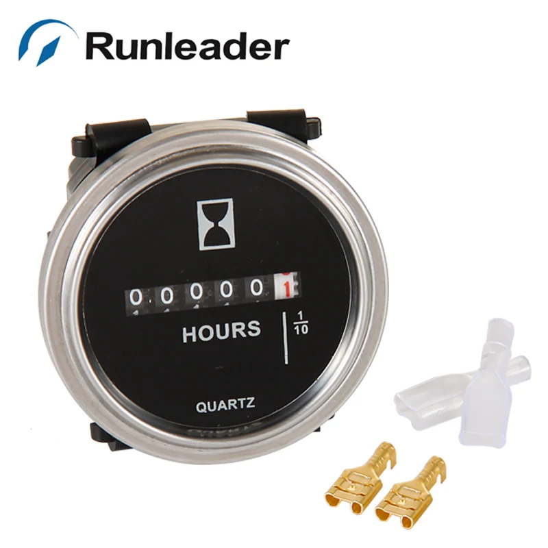 Runleader DC 6-80V круглый счетчик часов для вилочного погрузчика морской Мотокросс генератор сельскохозяйственная техника очиститель дизельный бензиновый двигатель