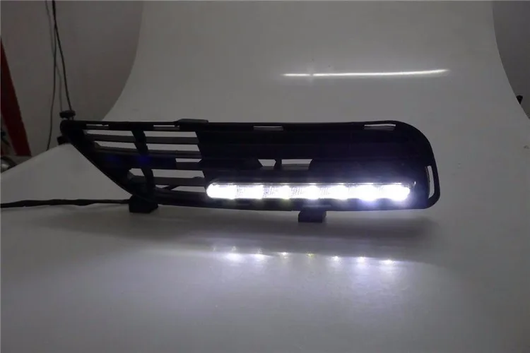Lampever хорошее качество светодиодный светильник тумана для Toyota Mark X светодиод DRL 2010-12 светодиодные дневные Бег свет для mark X Туман света часть автомобиля