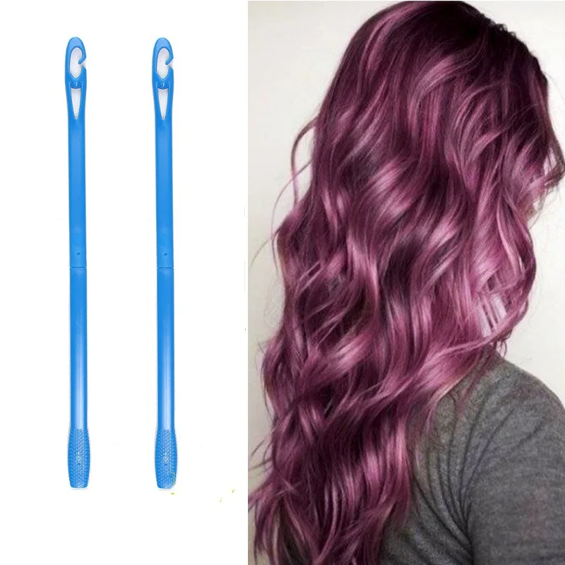Modelador de Cabelo Rolo de Cabelo Cachos em Espiral Plástico Longo Diâmetro 2.5 Centímetros Magia Fácil Utilização 20 Pçs - Set 65cm 7 20 pçs set 65cm Plástico Longo Diâmetro