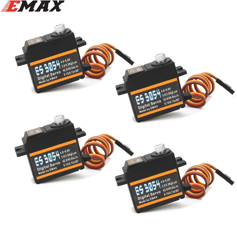 Emax ES3054 17g 3 5 кг 0.13sec 23T Металлическая Шестерня цифровой сервопривод для RC самолета