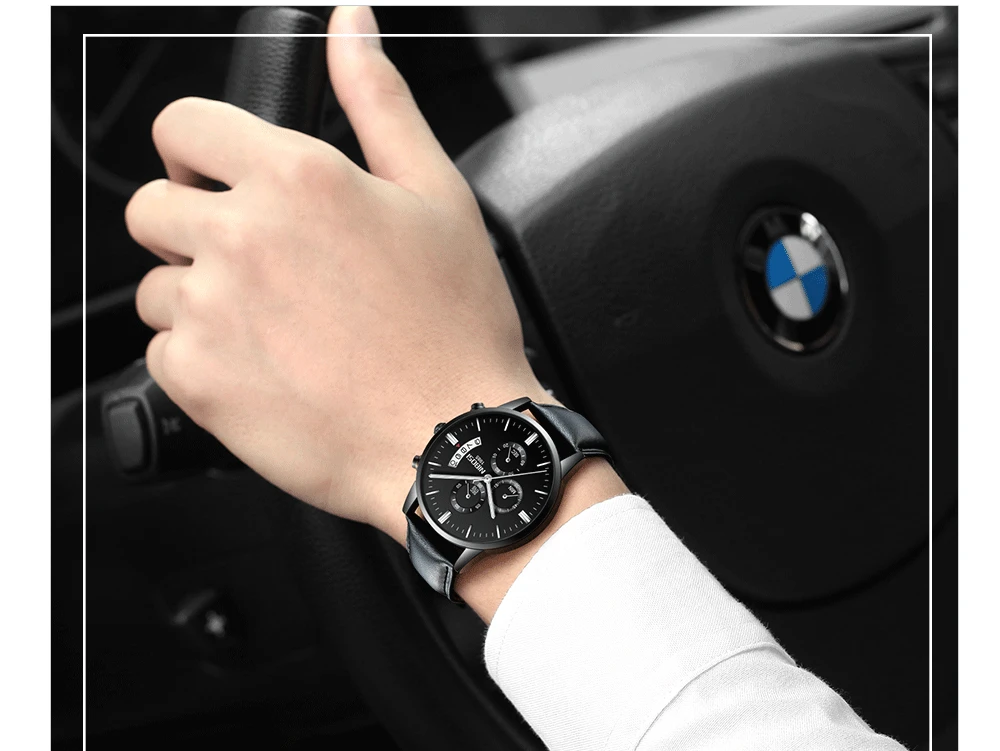 Relogio NIBOSI Watches Men Luxury Brand Wristwatches Fashionable Classic Men Watch Leather Strap Watches Waterproof Montre Homme (14)