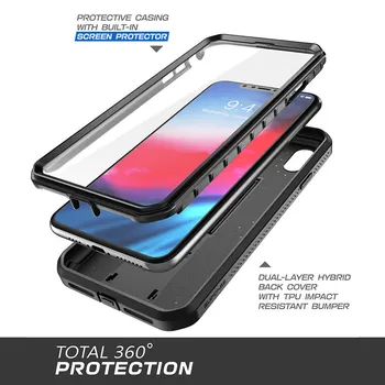 SUPCASE For iPhone XR Case 6.1 inch UB Pro Full-Body Rugged Holster Phone Case Cover with Built-in Screen Protector & Kickstand 2