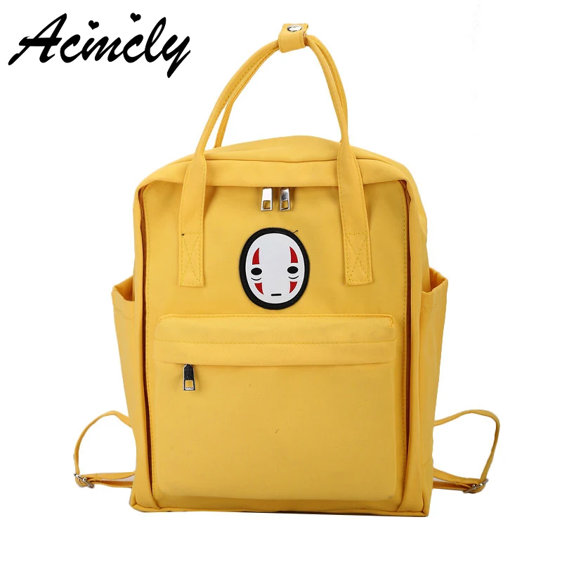 

2019 Preppy Style School Backpack Big Capacity Books Bags High Quality Canvas Fashion Casual Bagpack Solid Color Not Fjallraven