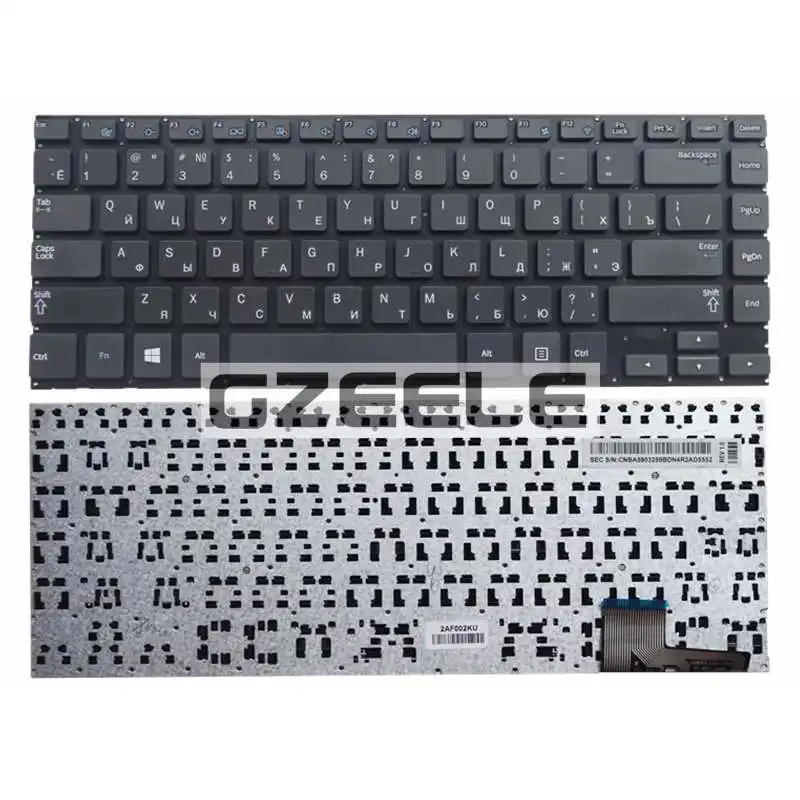 GZEELE Новая русская клавиатура для ноутбука для samsung NP530U4B 530U4C 535U4C 520U4C 532U4C 535U4B 535U4X черный