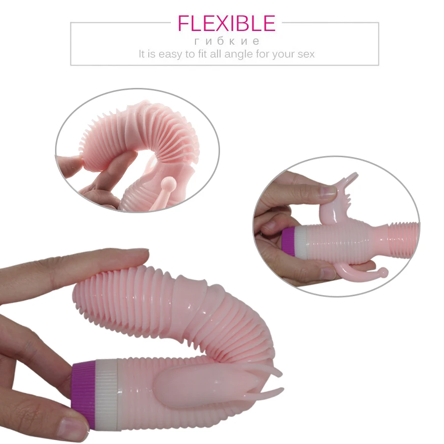 Mulit speed Vibration & 4 Function 360 Rotation Double Penetrations Rabbit Anal Sexe Toys for Woman Adult Products Sexspeeltjesrouruandu