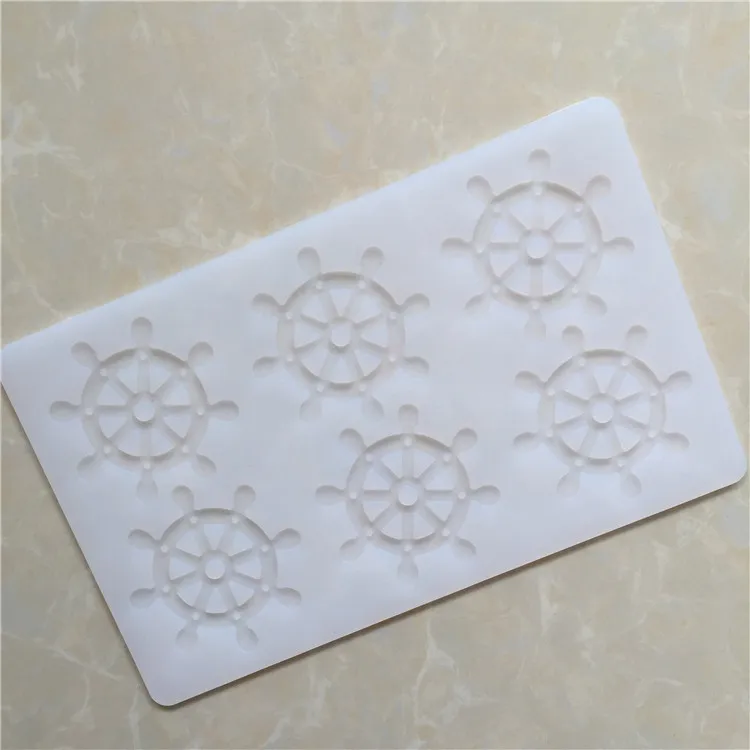 

Spot wholesale 6-link steering wheel silicone insert mold turn sugar mold