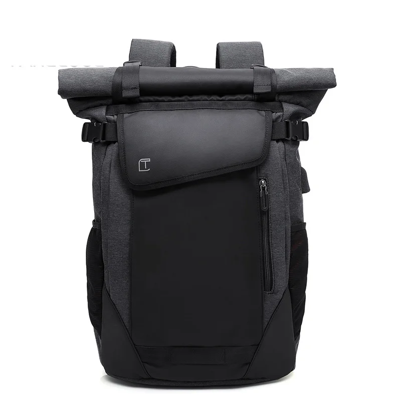 

USB men's backpack Male breathable wear-resistant business bag Laptop bag Travel bag Students in school bag LY08