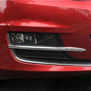 

Car Styling For Volkswagen VW Golf7 Golf 7 2014 2015 2016 2017 ABS Chrome Front Head Fog Light Lamp Cover Trim Frame 2pcs