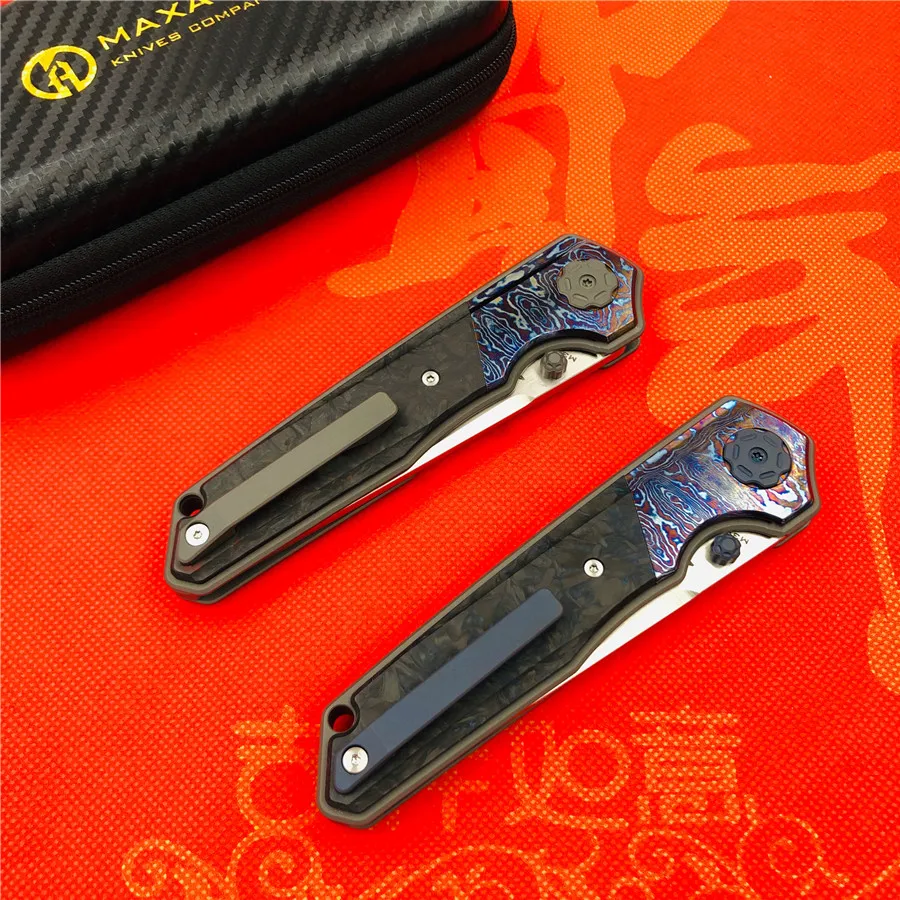 Тактический нож Maxace M390 тактический клинок из титанового сплава для кемпинга и