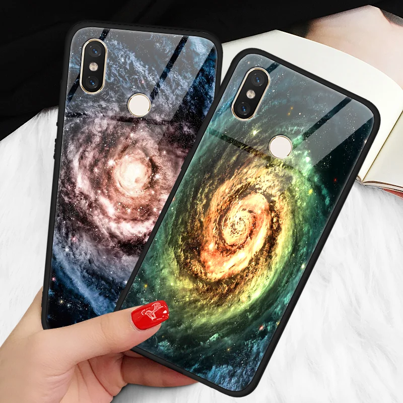 Закаленное стекло Star Space Cover для Xiao mi Red mi Note 5 6 Pro S2 5 Plus mi A2 6X 5S 6 8 SE Lite Explorer mi x 2 2s чехол с мягкими краями