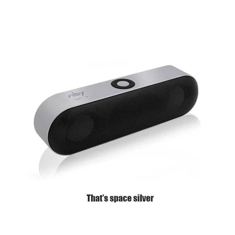 

HAOBA super NBY-18 Mini Bluetooth Speaker Portable Wireless Speaker Sound System 3D Stereo Music Surround Supporting TF AUX USB