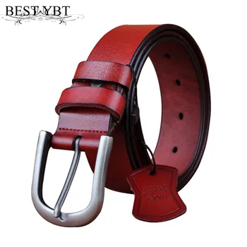 

Best YBT Women Belt Imitation leather Alloy Pin buckle Belt Cowboy Outdoor Sports Business affairs High Quality New Arrive Belt