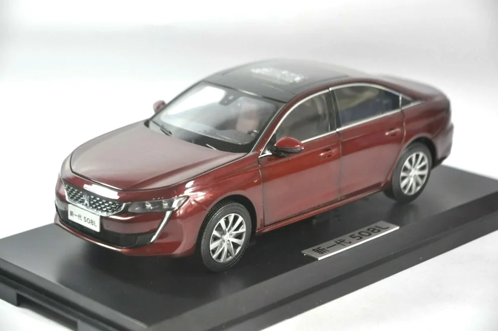 1:18 литая под давлением модель для peugeot 508L 508 красный редкий сплав игрушечный автомобиль миниатюрная Коллекция подарков